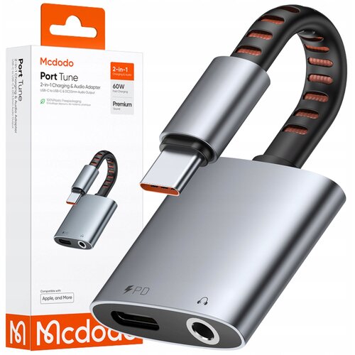 McDodo USB-C NA USB-C ADAPTER + MINI JACK 3,5 MM OTG KABEL, (5000261366) Cene