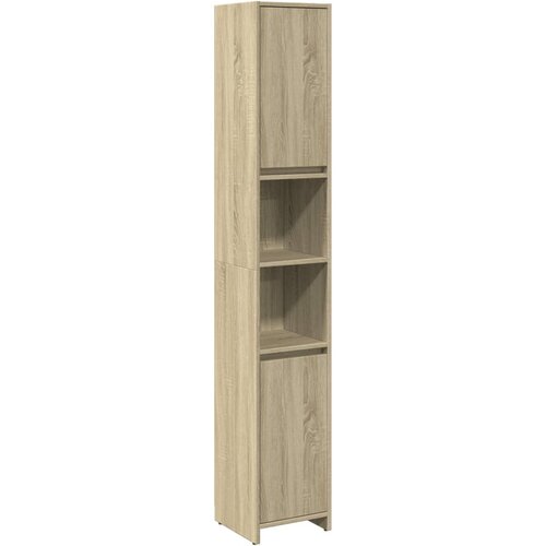 Maison Chic Kopalniška omarica - Kopalniški kabinet sonoma hrast 30x30x183,5 cm iverna plošča, (21794604) Cene