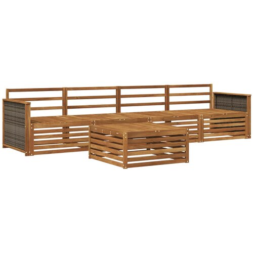 vidaXL Zunanja garnitura za sedenje 5 pcs Naravna Masiven les akacije, (5000280129) Cene
