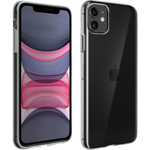 AVIZAR Apple iPhone 11 silikonski gel ovitek ultra tanek 0,3 mm, druga koža - prozoren, (20626430) Cene