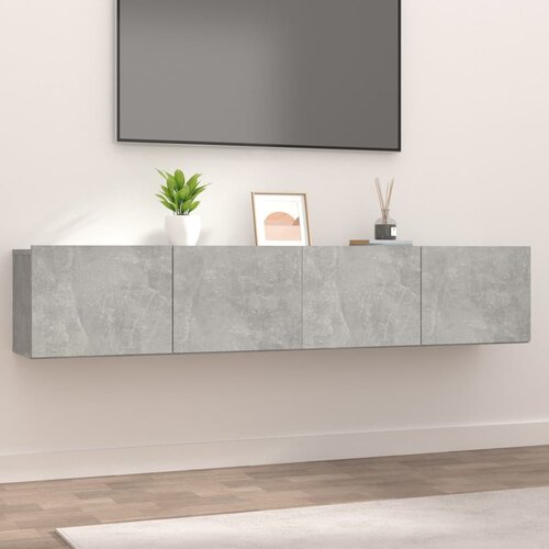 vidaXL TV omarica 2 kosa betonsko siva 80x30x30 cm inženirski les Cene