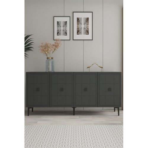 Hanah home komoda Yuka 180, 180 cm, antracit Cene