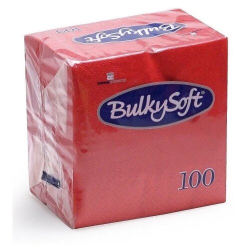 BulkySoft salveta crvena 33x33cm 100/1 2sl (20 pak) ( 154-C32190E10 ) Cene