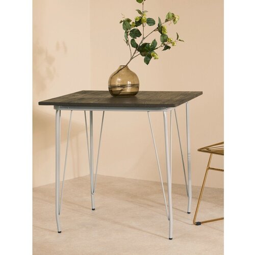 Premier Housewares Jedilna miza iz masivnega bresta &amp;oslash; 80 cm District &amp;ndash; Slike