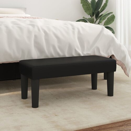 vidaXL Klupa crna 70 x 30 x 30 cm od umjetne kože Cijene