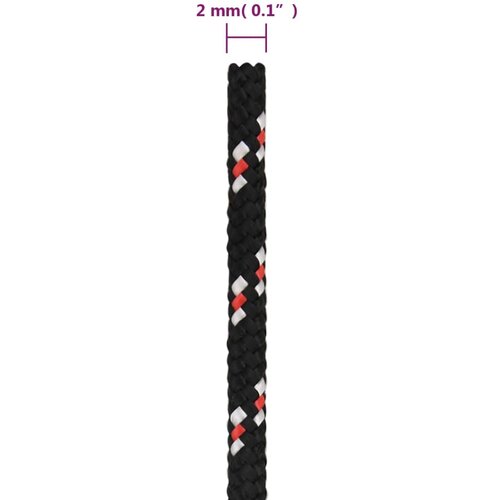  Brodski konop crni 2 mm 25 m od polipropilena Slike