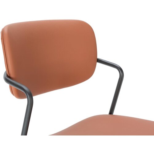 Marckeric Opečnato oranžni barski stoli v kompletu 2 ks (vi&amp;scaron;ina sedeža 68 cm) Maika &amp;ndash; Slike