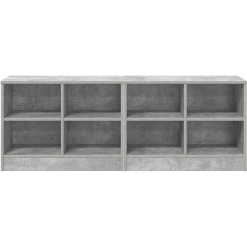  za krevet s policom 2 pcs Betonska siva 66 x 33 x 48 cm - Betonska siva Slike