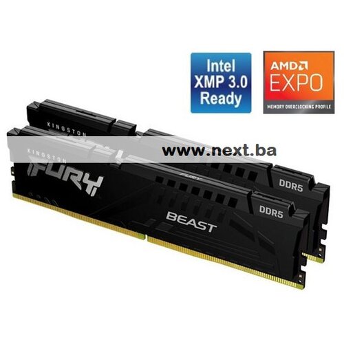 Kingston 32GB 5600MHz DDR5 Fury Beast (2x16), CL36, EXPO Cijene