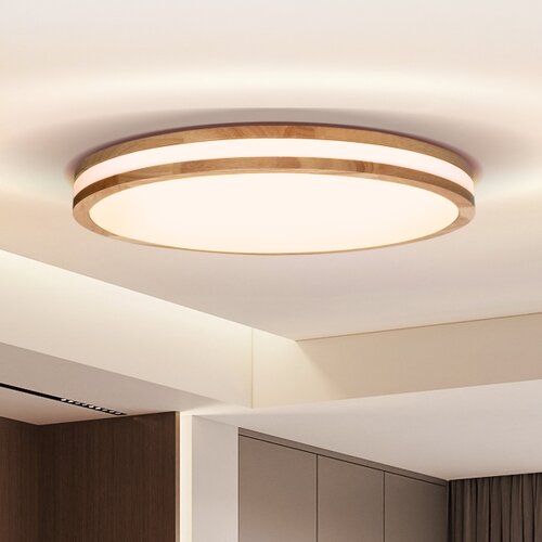  Brilagi - LED prigu&amp;scaron;iva svetiljka MOLINA LED/60W/230V 3000-6500K hrast prečnik 58 cm + daljinski upravljač Slike