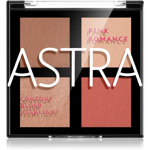Astra Make-up Romance Palette paleta za konturiranje za lice nijansa 02 Pink Romance 8 g