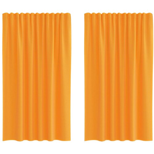 vidaXL Voile zavese z žepi za palice 2 kosa oranžne, (5000297673) Cene