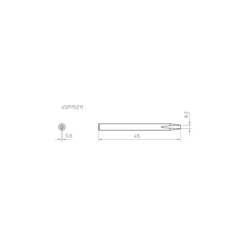 Weller Vrh za lemljenje 4SPI15210-1 oblika igle veličina vrha 0.4 mm sadržaj 1 k