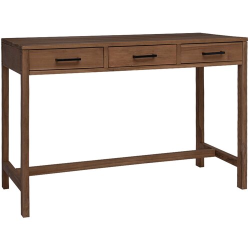  Stol s ladicama Prirodna Čvrsto teak drvo 110 x 50 x 75 cm Cijene
