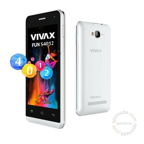 Vivax Smart Fun S4012 (Bela) mobilni telefon Slike