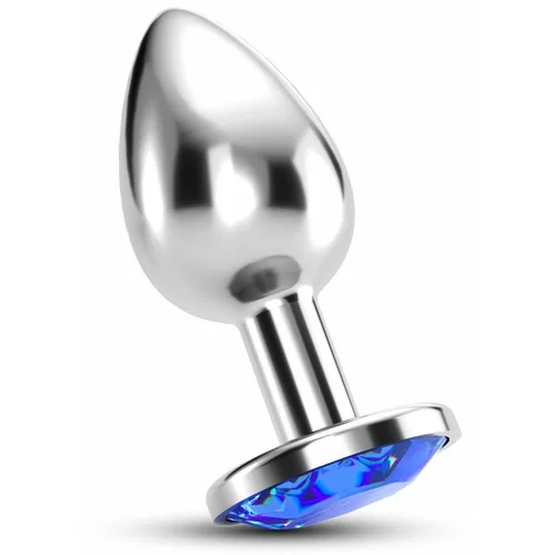 Crushious Analni čep - Bijou, z modrim kristalom, large