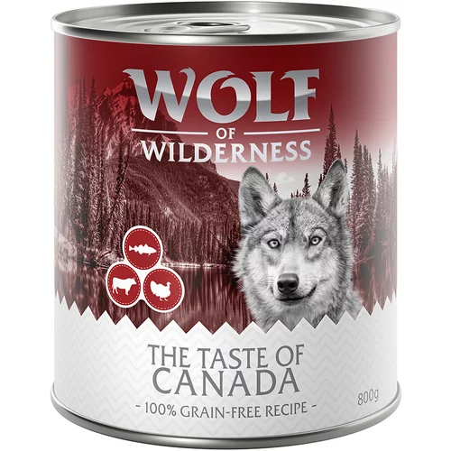 Wolf of Wilderness Ekonomično pakiranje: 24 x 800 g - The Taste of Canada