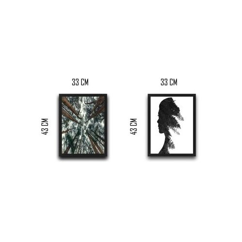 Wallity slika pine woman, 2 dela, 30 x 40cm Cene