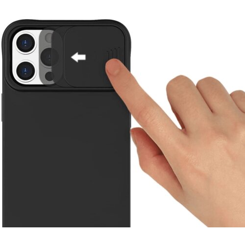 Onasi lens cover silikonski ovitek za&amp;scaron;čita za samsung galaxy S23 plus 5G - črn Slike