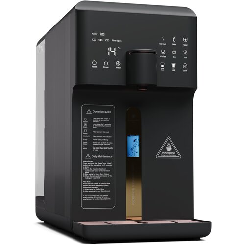 Klarstein AquaFina 6L, čistilec za vodo, 5-stopenjsko filtriranje, prostornina 6 l, HD zaslon na dotik, 6 temperatur vode, bela Cene