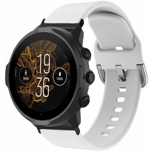  Silikonska narukvica 24mm za sat Suunto Spartan Sport Wrist HR Baro / Suunto 7 - White Cene
