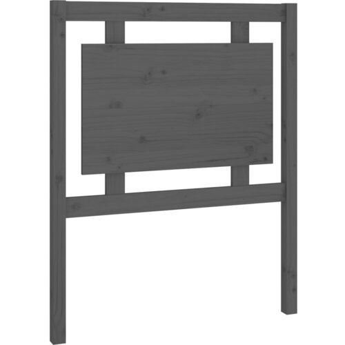 Maison Chic posteljno vzglavje - vzglavna omarica - nočna omarica sivo 80,5x4x100 cm trdna borovina, (21705218) Slike