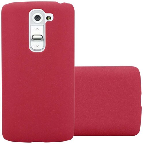 Cadorabo Case, združljiv z LG -om v Frosty Red - Hard Case za&scaron;čitni pokrov v zmrznjenem videzu proti praskam in udarcem, (20564965) Cene
