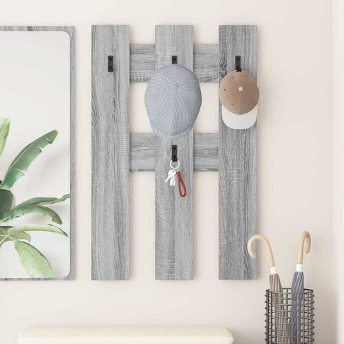  Vje&scaron;alica za kapute na zidu Zidne Siva Sonoma 65 x 3 x 100 cm Cijene