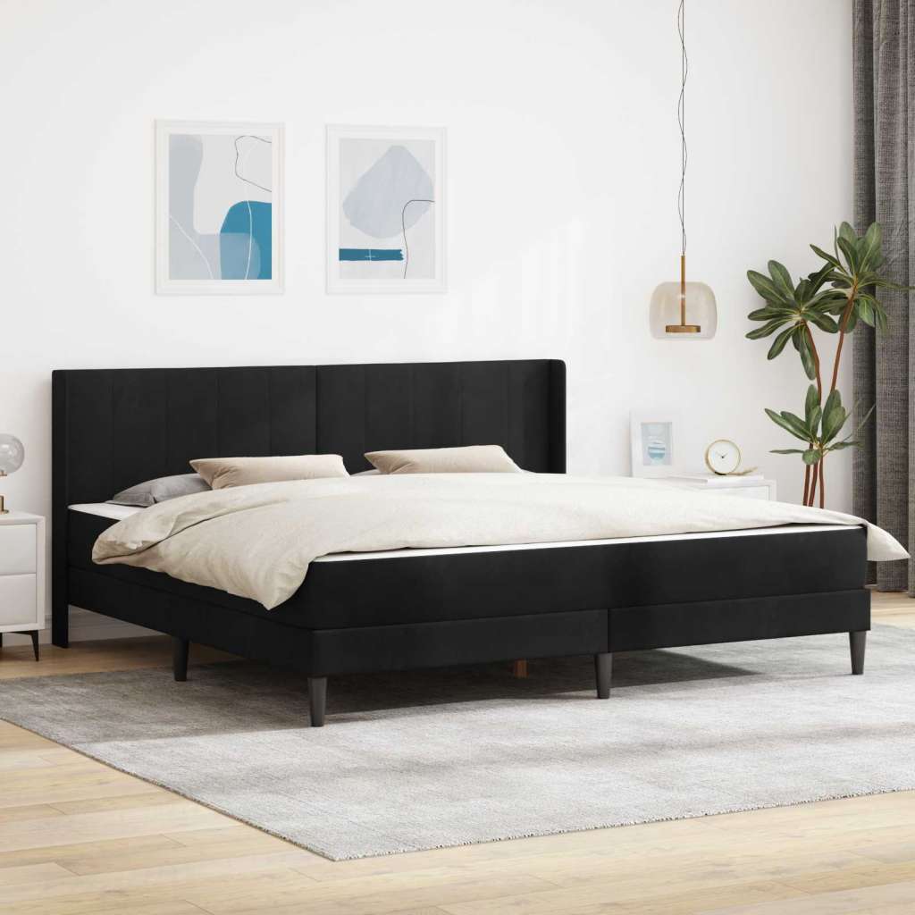  Okvir za krevet Crna 200 x 200 cm Baršun - Crna 200 x 200 cm Cene