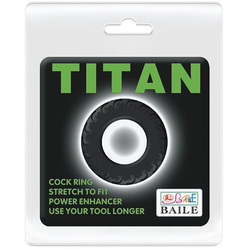 Titan crni prsten od silikona BI210146 Slike