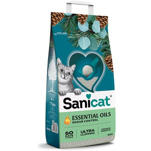 Sanicat posip Essential Oils, cedar in evkaliptus - 10 kg 10 kg Cene