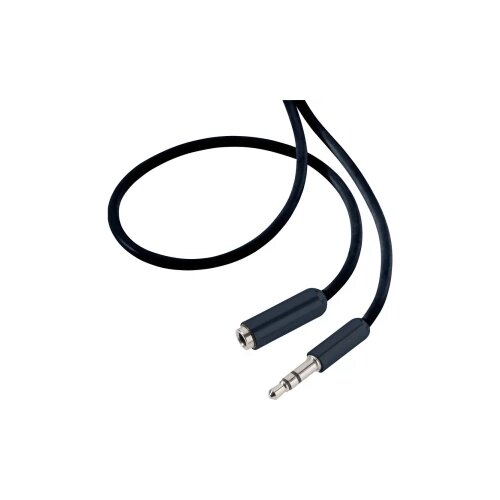 SpeaKa Professional JACK audio produžni kabel [1x JACK utikač 3.5 mm - 1x JACK utičnica 3.5 mm] 1.50 m crn SuperSoft Slike