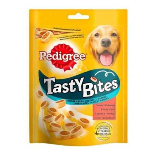 Pedigree suva poslastica za odrasle pse tasty bites, sir i govedina, 140g Cene