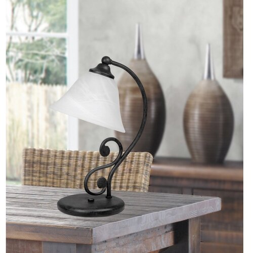 Rabalux dorothea stona lampa E14 40W mat crna klasična rasveta Slike