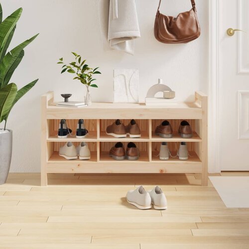 vidaXL Klop za predsobo 110x40x60 cm trdna borovina Cene