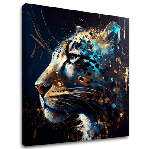 Dekorativna slika na platnu - premium art - spotted hunter's elegance Slike