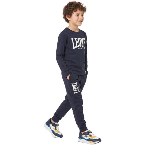 Leone 1947 Majice z dolgimi rokavi Boy Long Sleeves Big Logo Modra Cene