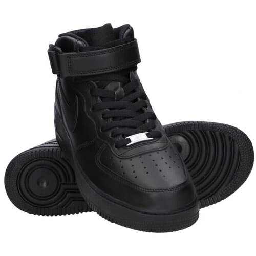 Nike Visoke tenisice 'Air Force 1 Mid '07' crna Cijene