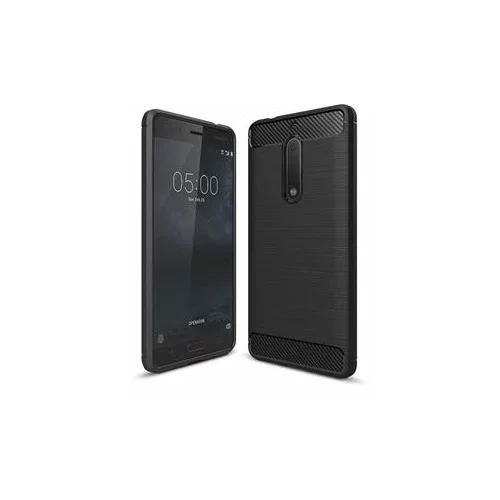 Nillkin Silikonski ovitek za Huawei P20 Lite - mat carbon črn