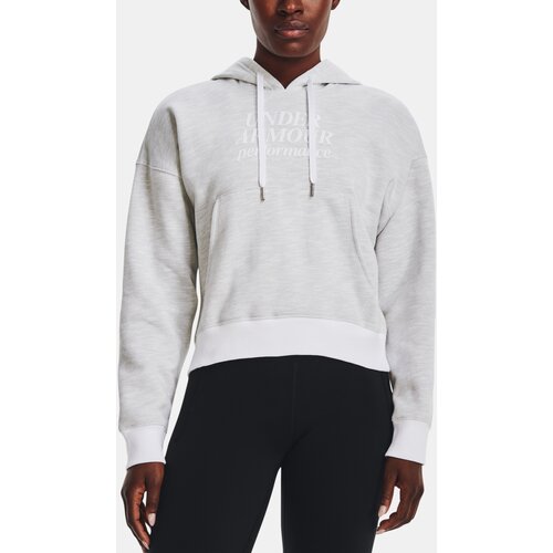 Under Armour Sweatshirt Essential Script Hoodie-WHT - Women Slike