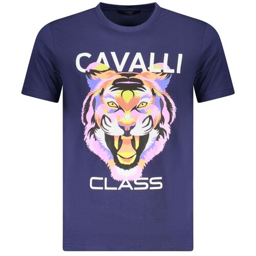 Cavalli Class Mu&amp;scaron;ka Majica Kratkih Rukava Plava Slike