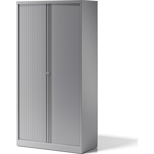 BISLEY Omara z rolojem ESSENTIALS, VxŠxG 1970 x 1000 x 470 mm, 4 police, srebrna Cene