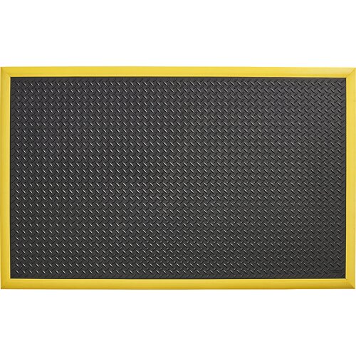 Notrax Podloga za preprečevanje utrujenosti Diamond Flex™, DxŠ 1630 x 970 mm, črne / rumene barve Cene