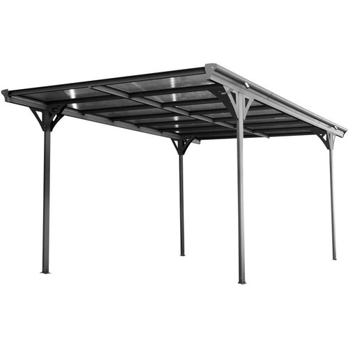 WESTMANN aluminijska nadstrešnica za automobile s ravnim krovom Helsinki 15 m2 (3x5 m) | BRANDED IN GERMANY Cijene