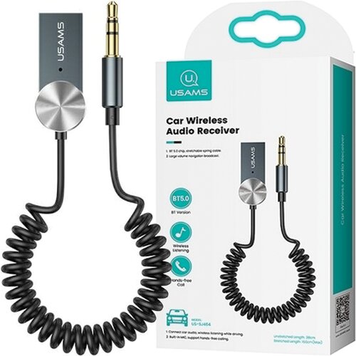 Usams AVDIO ADAPTER BLUETOOTH 5.0 USB-AUX SIV OVITEK ZA TELEFON, (22007066) Cene