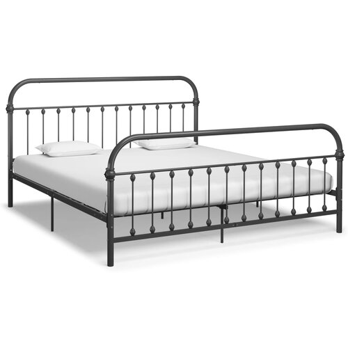 vidaXL Okvir za krevet sivi metalni 180 x 200 cm Cijene