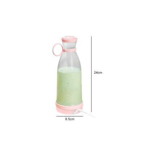 HOMEMATES Prenosivi blender na bateriju roze boje 380ml Cene