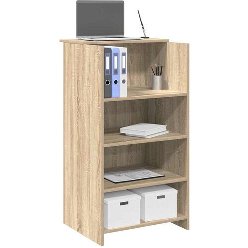 VidaXL Recepcijski stol sonoma hrast 55x50x103,5 cm izrađeno drvo Slike