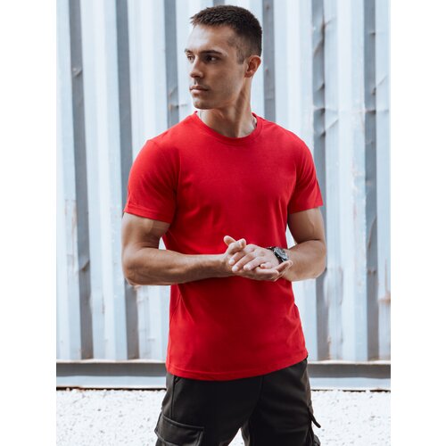 DStreet Men&amp;#039;s Solid Color T-Shirt Red Slike