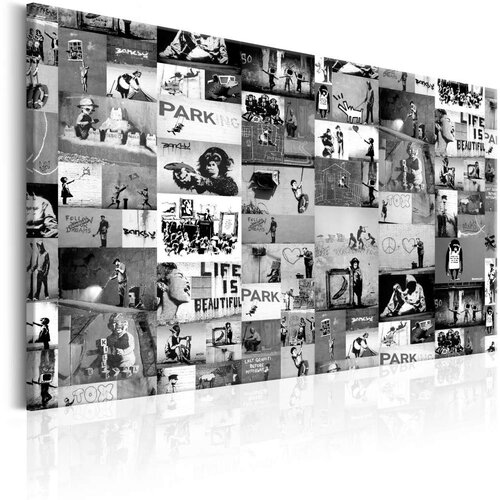  Slika - Banksy: Graffiti Collage 120x80 Cijene